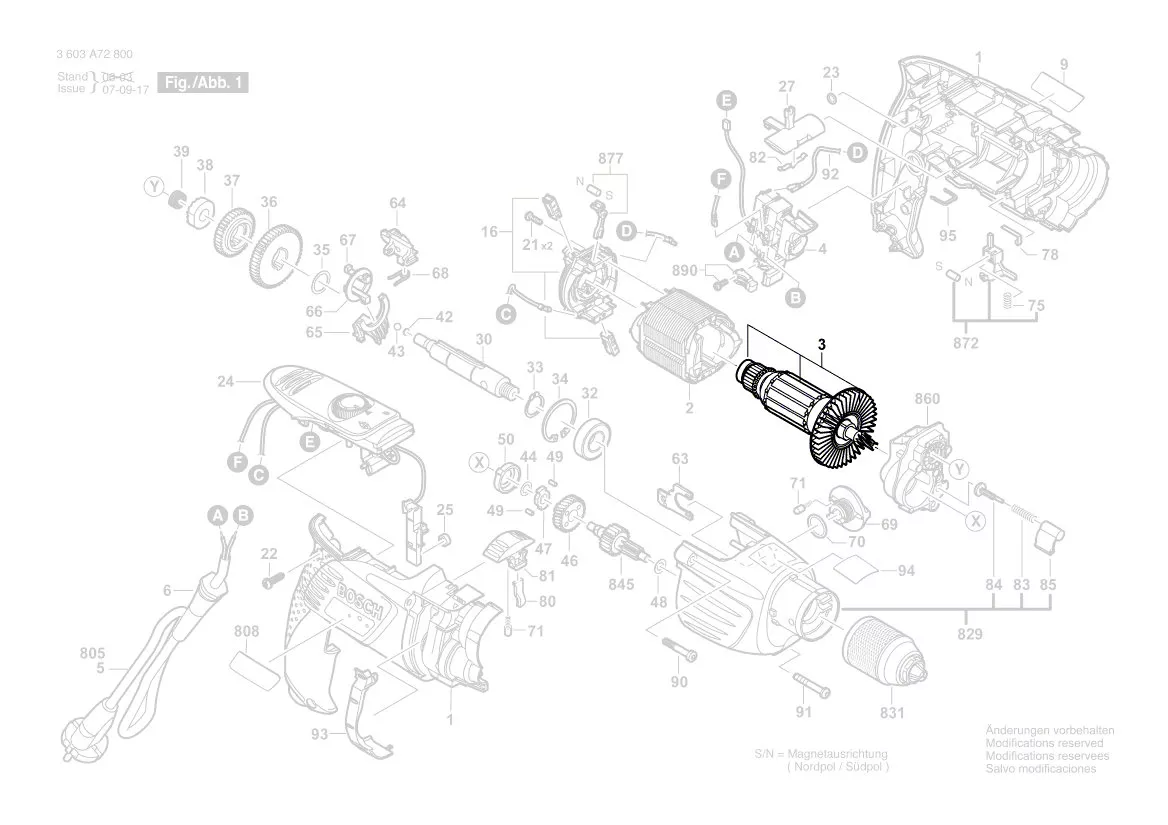 Induit BOSCH réf. 2 604 011 339